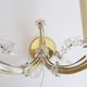 Wall lamps set made of crystal glass