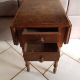 Work table with 2 flaps and 3 drawers