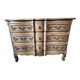 cherry wood commode in Louis XV style