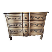 cherry wood commode in Louis XV style