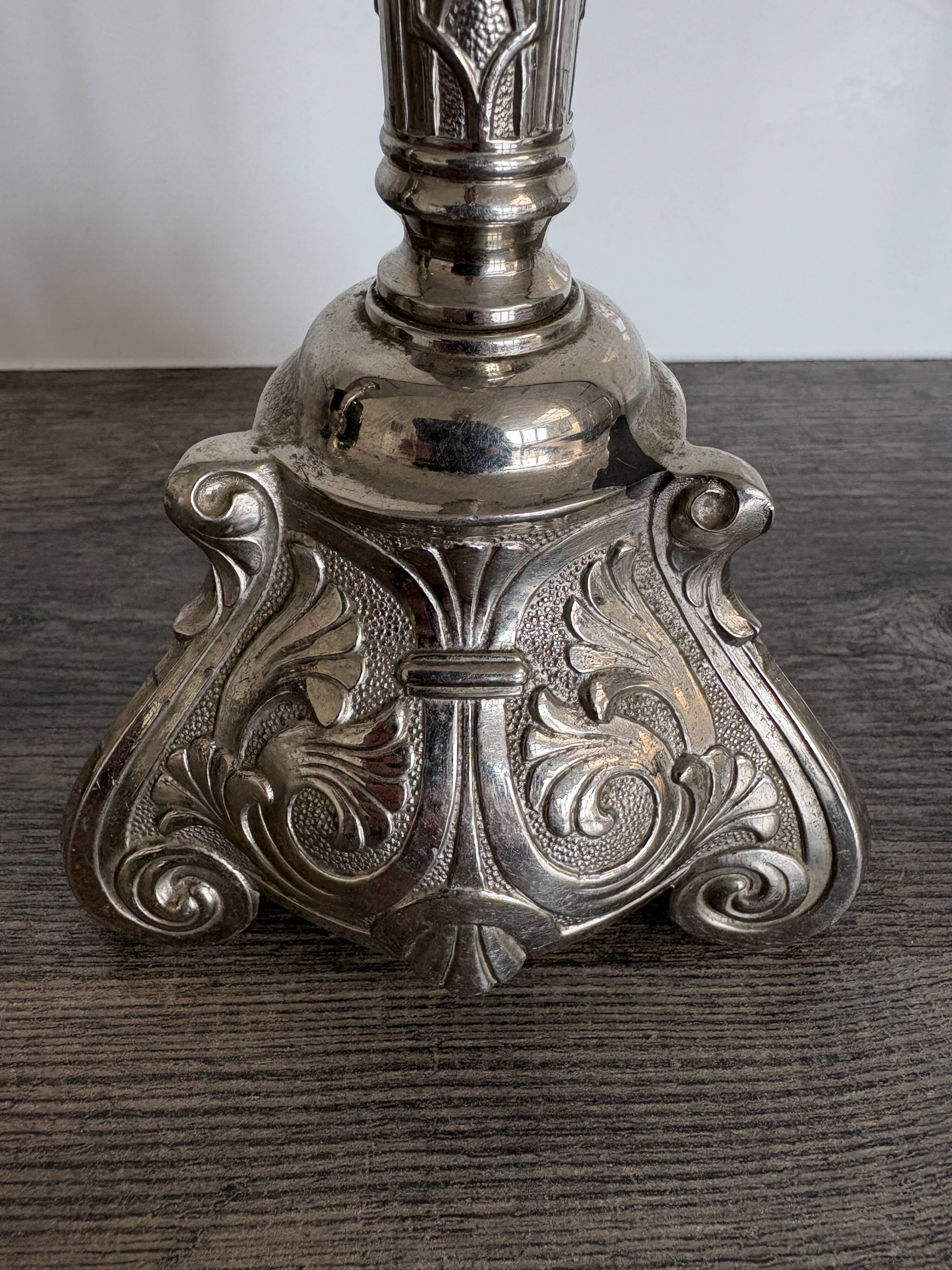Pair of antique candlesticks