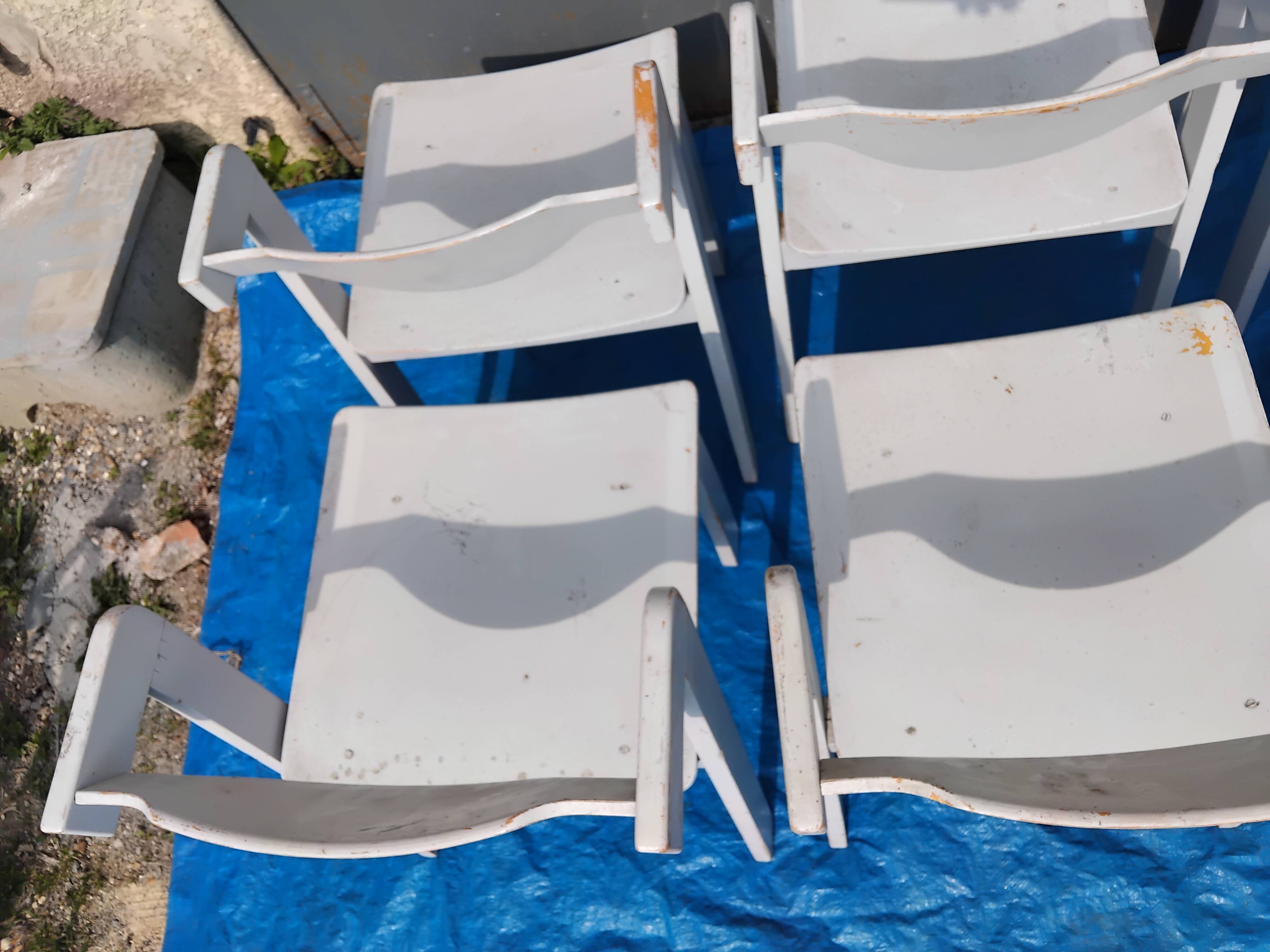 Set of 6 vintage designer chairs
