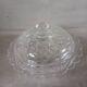 Old sugar bowl/bonbonniere in chiseled glass