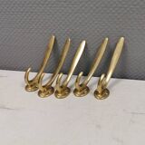 5 magnifiques patères vintage pour votre couloir, Danemark, estimées années 1980.