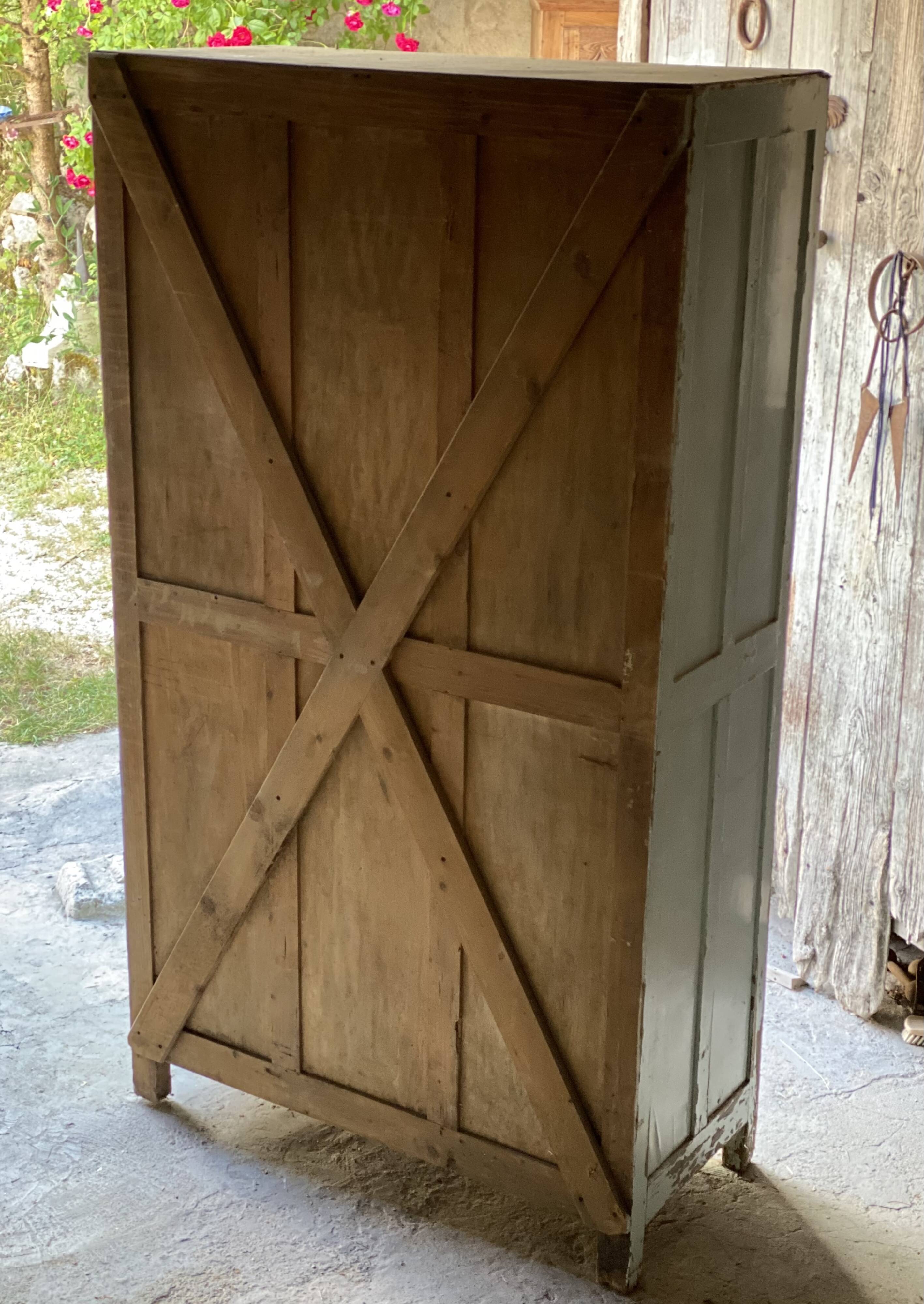 Vintage 1930-40 Parisian wardrobe with 4 sliding doors