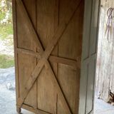 Armoire parisienne à 4 portes coulissantes vintage 1930-40
