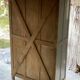Vintage 1930-40 Parisian wardrobe with 4 sliding doors