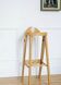 Elegant and tall wooden stool by Baumann