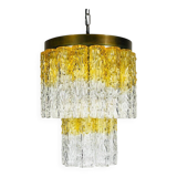 Murano glass chandelier Tronchi by Venini, Italy, 1960s