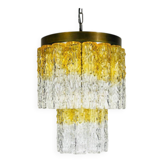 Murano glass chandelier Tronchi by Venini, Italy, 1960s