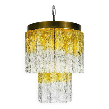 Murano glass chandelier Tronchi by Venini, Italy, 1960s