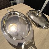 Silver metal tray