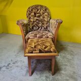 French Art Deco Lounge Armchair Circa 1920.