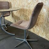 4 chaises & table des années 60