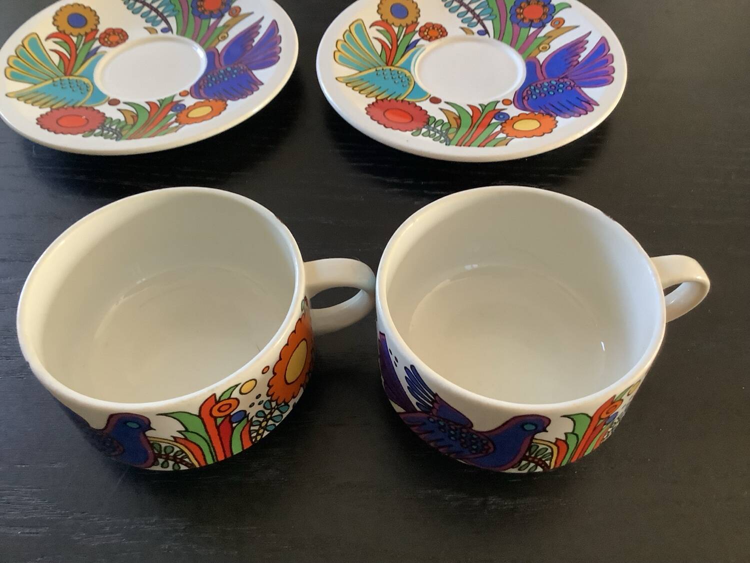 Pair of Acapulco coffee cups by Villeroy & Boch