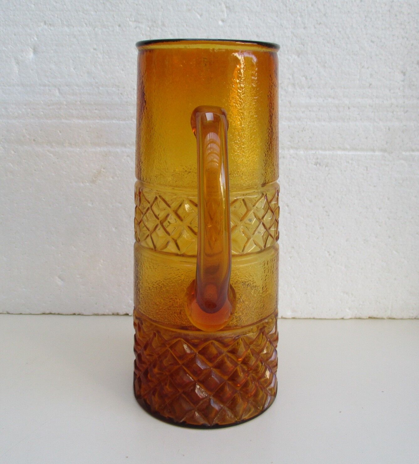 Vintage pitcher – amber glass