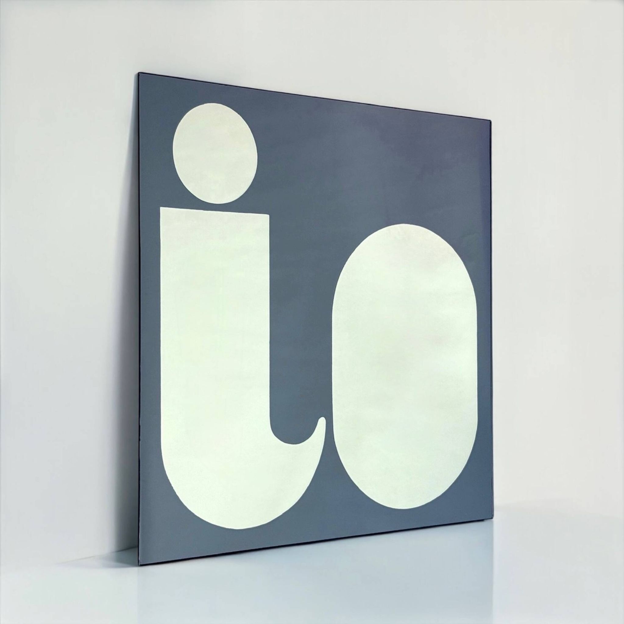 Miroir typographique IO par Giuseppe Raimondi, années 1970