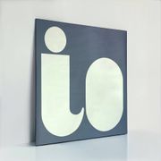 Miroir typographique IO par Giuseppe Raimondi, années 1970