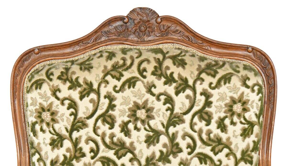 Pair of Louis XV style cabriolet armchairs