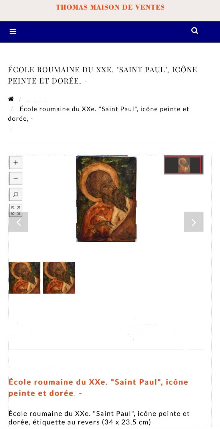 Romanian icon Saint Paul