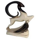Large ceramic ram in Art Deco style by One Royal Art Art Brown and Whiting, 1960