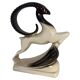 Large ceramic ram in Art Deco style by One Royal Art Art Brown and Whiting, 1960