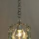 Mid-Century Modern Italian Chrome and Thick Glass Pendant by Veca, 1960s