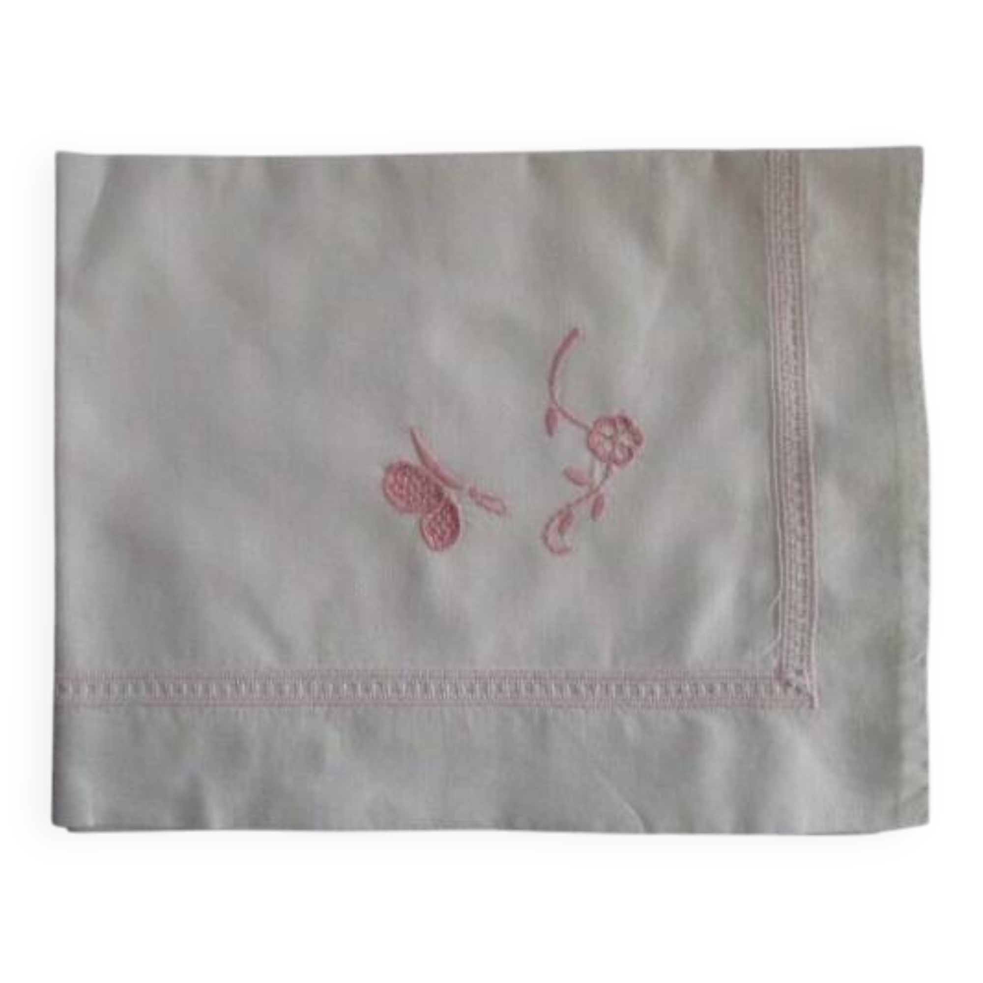 Antique embroidered child's pillowcase