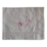 Taie d'oreiller d'enfant ancienne brodée