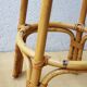 60's rattan stools pair