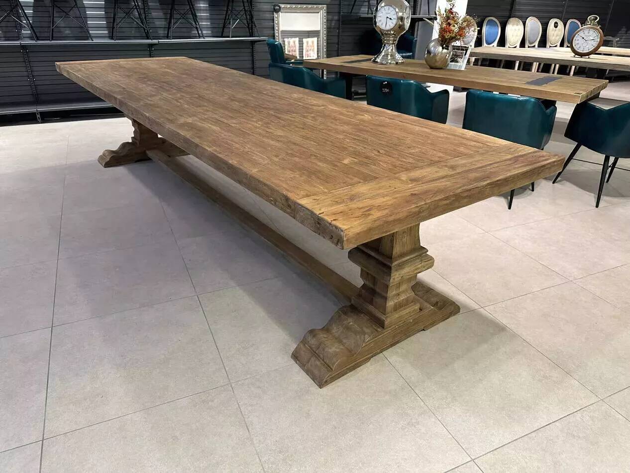 SPIRITO monastery table in solid oak - length 300 cm