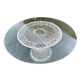 Russell Woodward garden table, fibreglass woven.