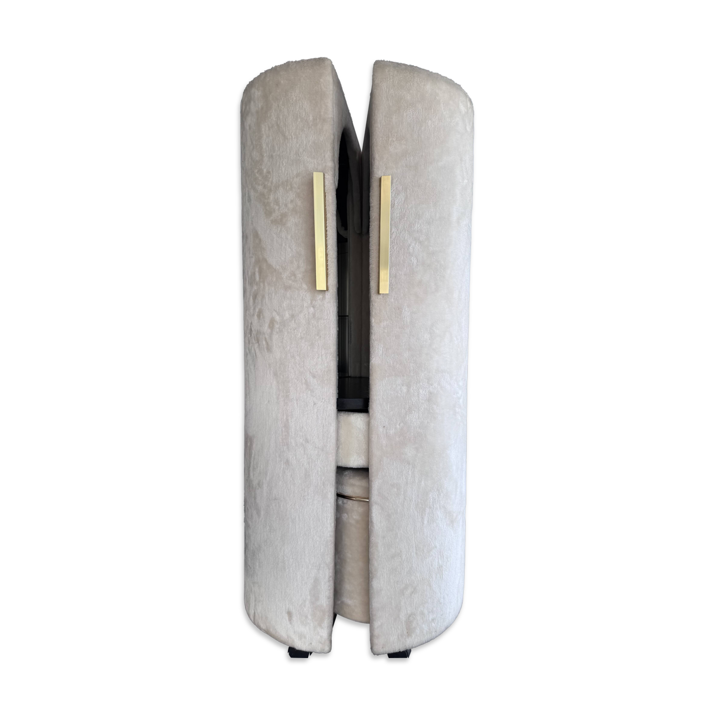 Coiffeuse cylindrique Space Age style Roche Bobois 1970