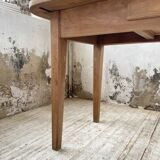 Solid oak farmhouse table 150 cm