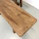 Pair of small solid oak benches - 1950s