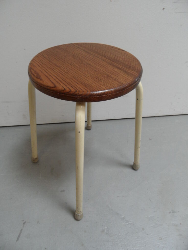 Vintage metal stool 1960s