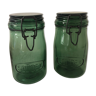 Pair of solidex jars 1 liter