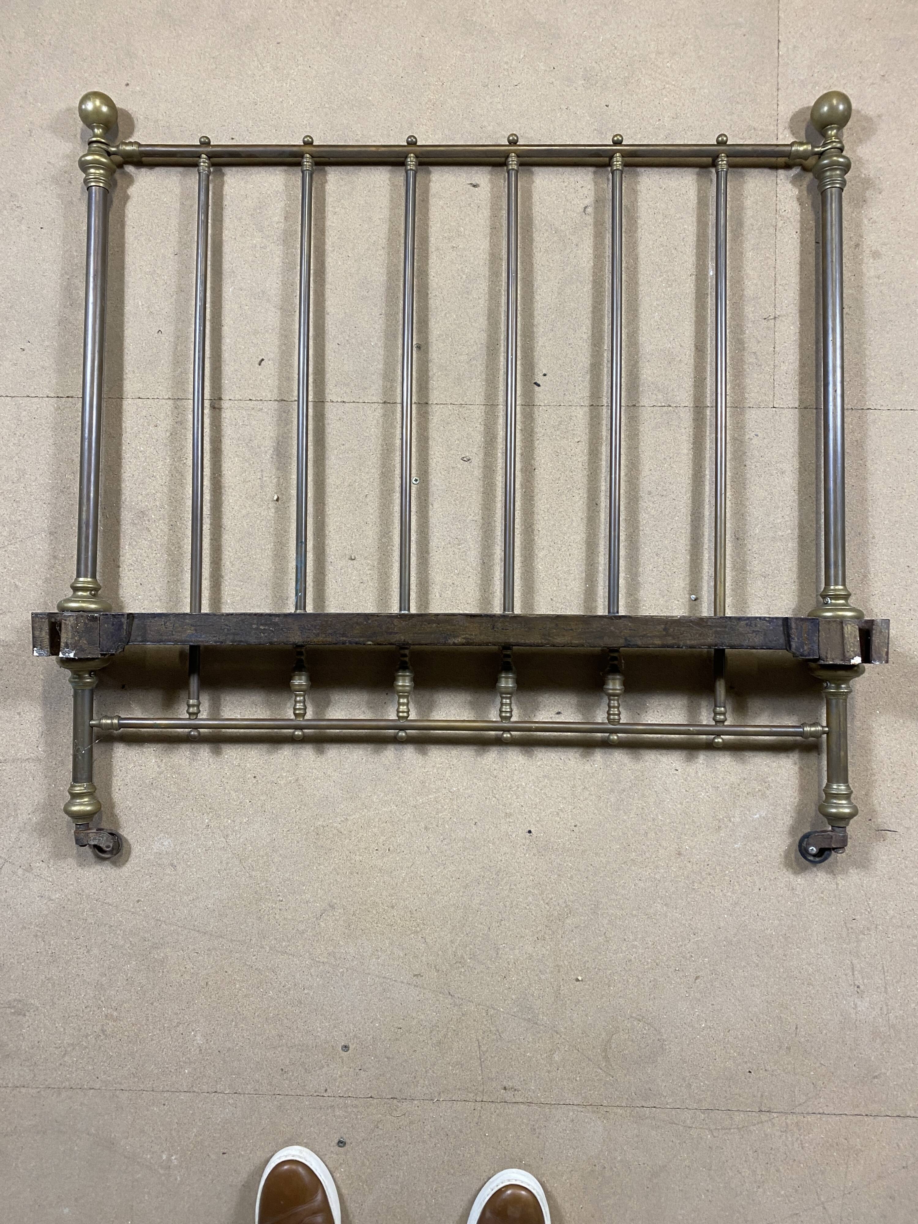 Wrought iron bed with bars