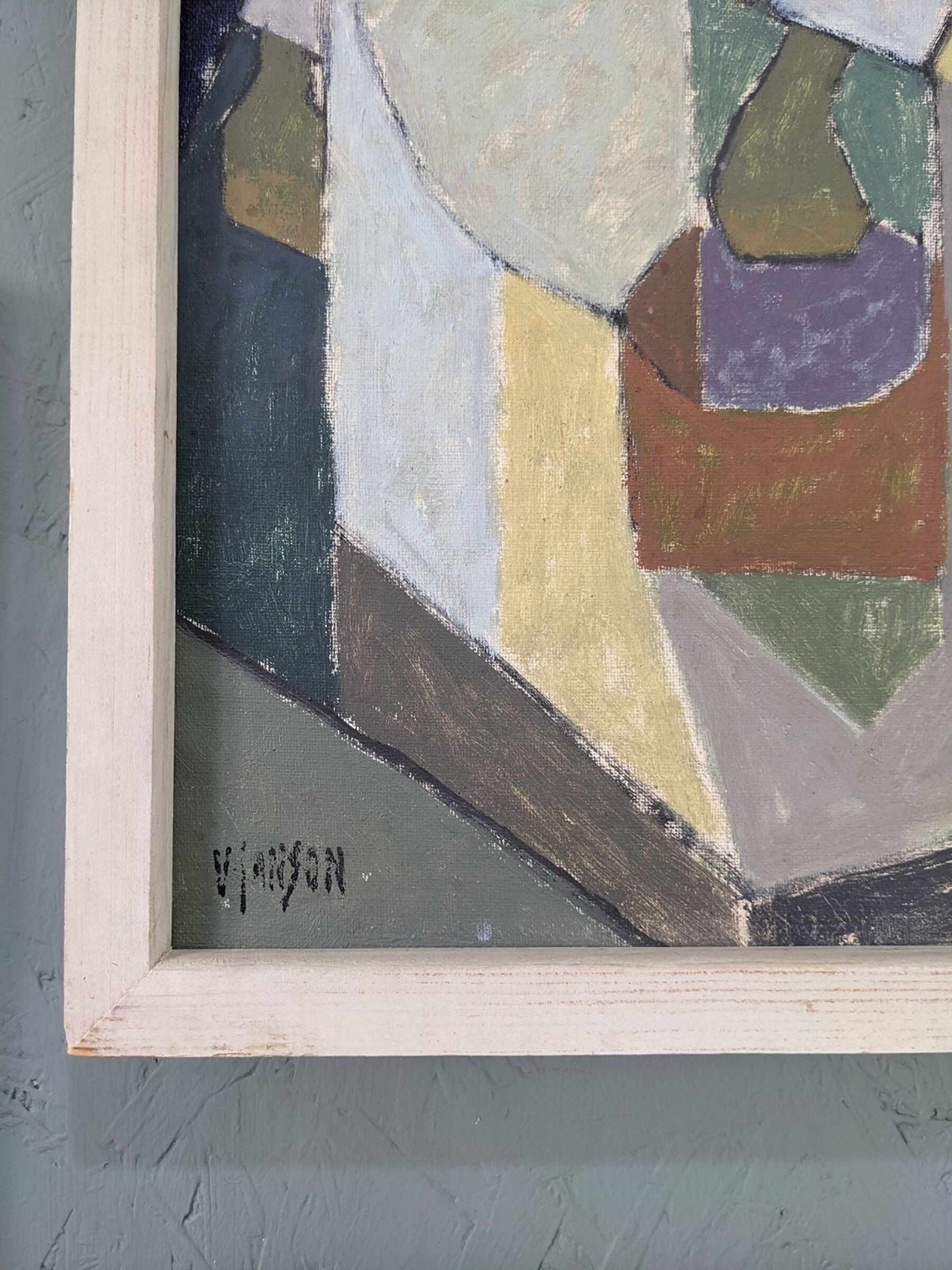 Mid-century swedish oil painting