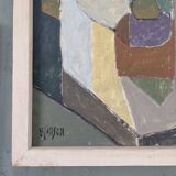 Mid-century swedish oil painting