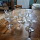 6 coupes à champagne anciennes en cristal