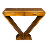 Art deco style console with 2 drawers