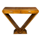 Art deco style console with 2 drawers