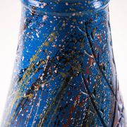 Blue ceramic vase, Danish design, 1970s, made in Denmark