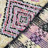 Vintage Moroccan Berber Boucherouite rug 345 x 128 cm (very good condition)