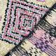Vintage Moroccan Berber Boucherouite rug 345 x 128 cm (very good condition)