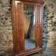 French antique oak wardrobe from the 1930s.