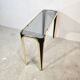 1950s glass and gold console table – Mid-century modern style