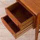 Gunnar Nielsen for Tibergaard teak desk with bar cabinet Denmark 1960s