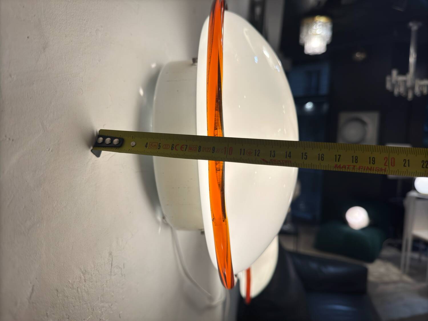 Pair of Leucos “Ronda” wall lights from the 70s